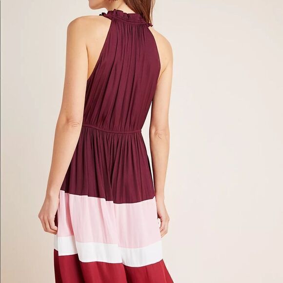 🅢🅐🅛🅔 Anthropologie Cobie Colorblocked Midi Dress 👗   Current Air - Picture 3 of 10